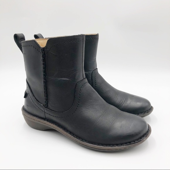 UGG Shoes - UGG Australia Neevah Leather Boots Black Leather